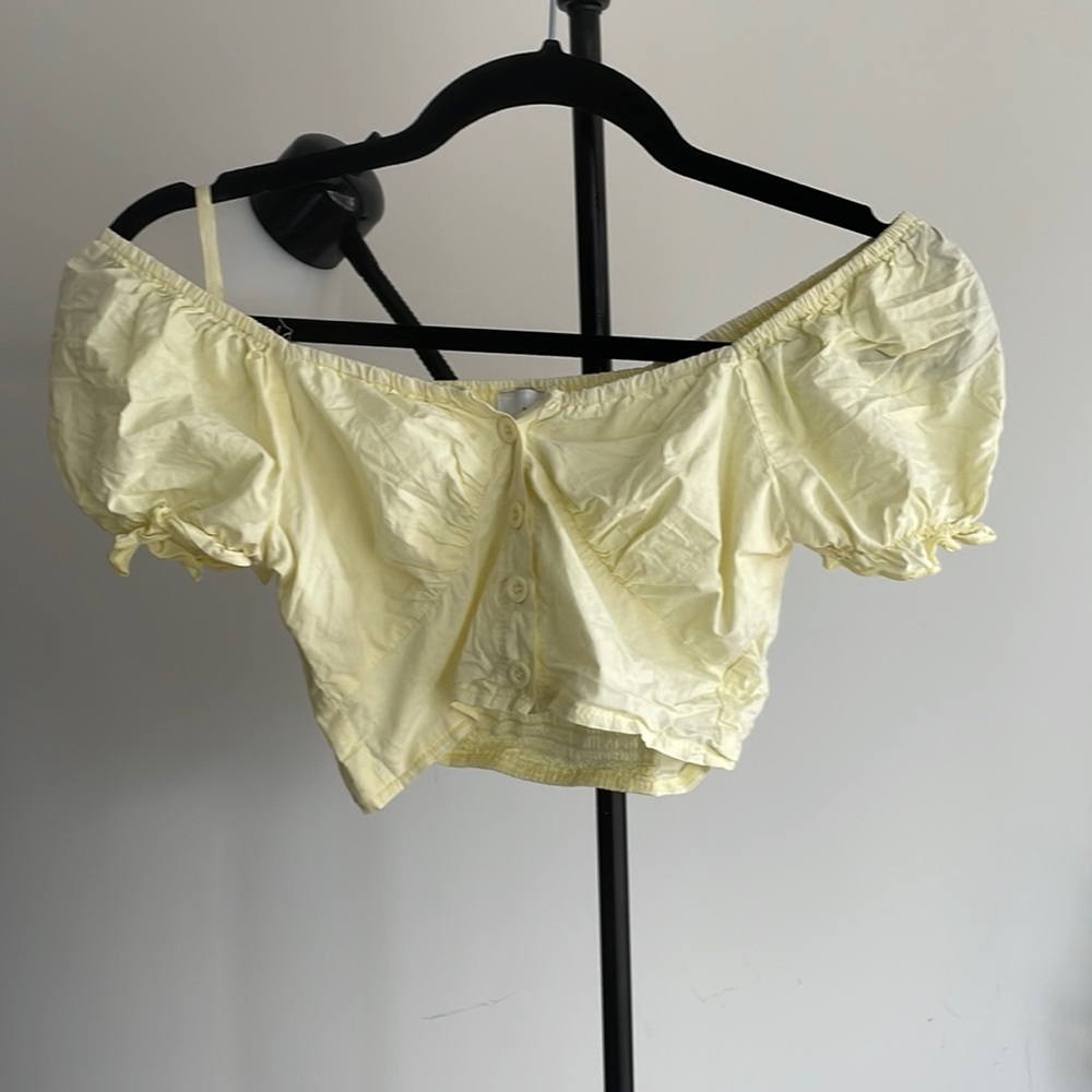 Princess Polly | abe crop top | lemon | US 0